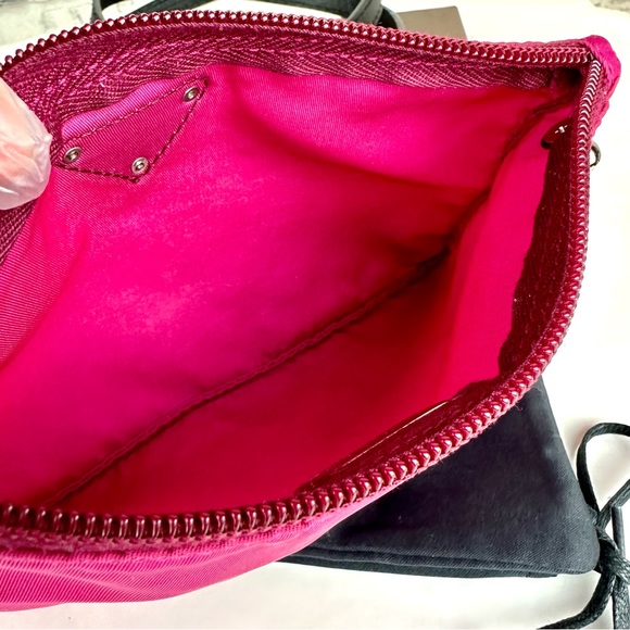 PRADA pink nylon Pouch Crossbody bag with strap - Picture 10 of 14